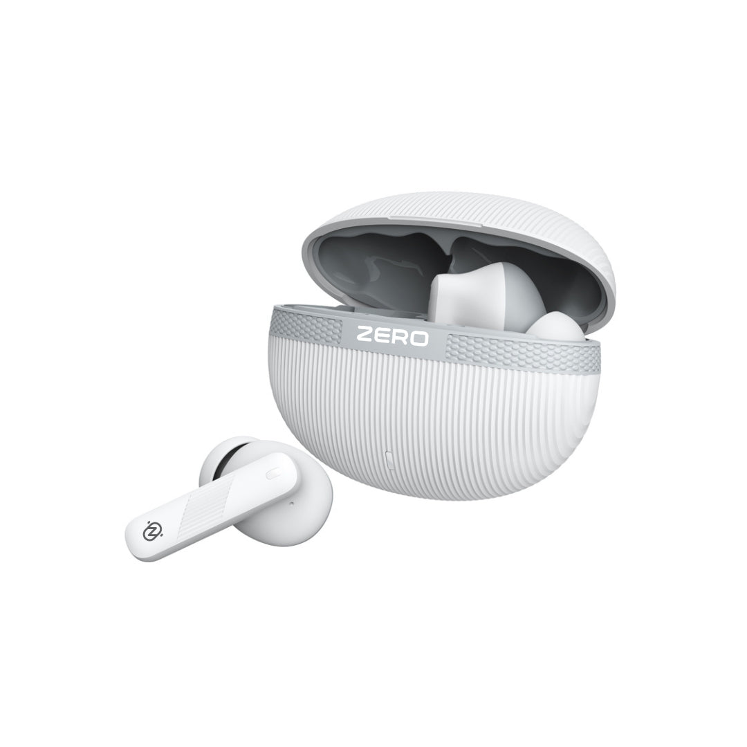 Zero Buds X2 Bass Boosted Earbuds - White