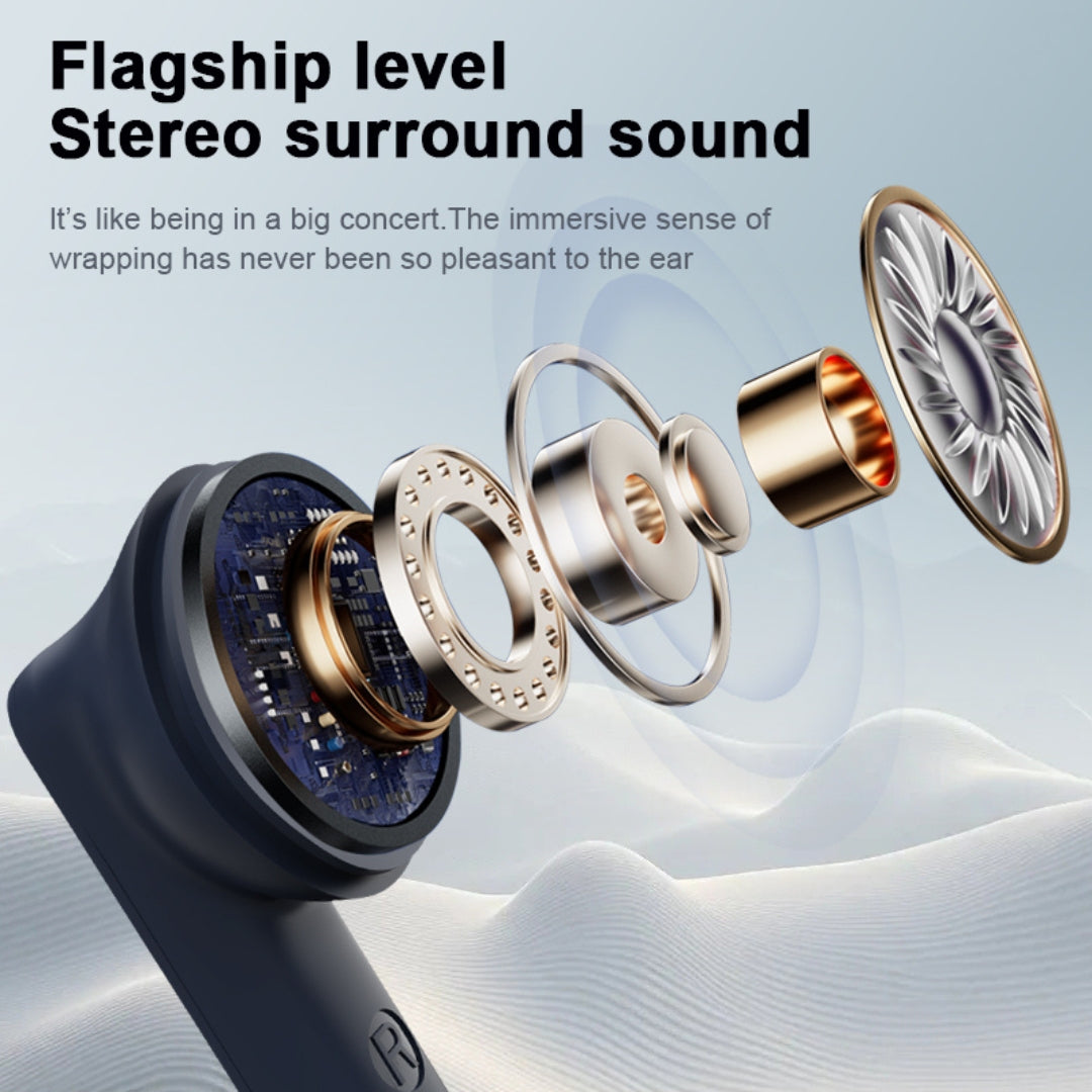 Zero Buds X2 Bass Boosted Earbuds - Navy Blue