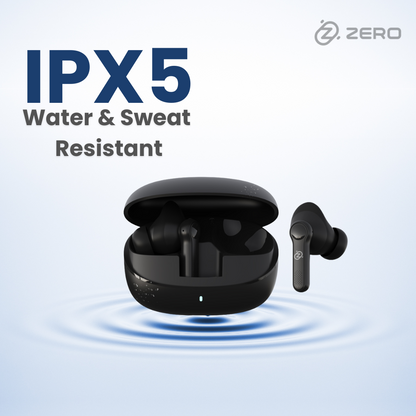 Zero Buds X1 Bass Boosted Earbuds - Black