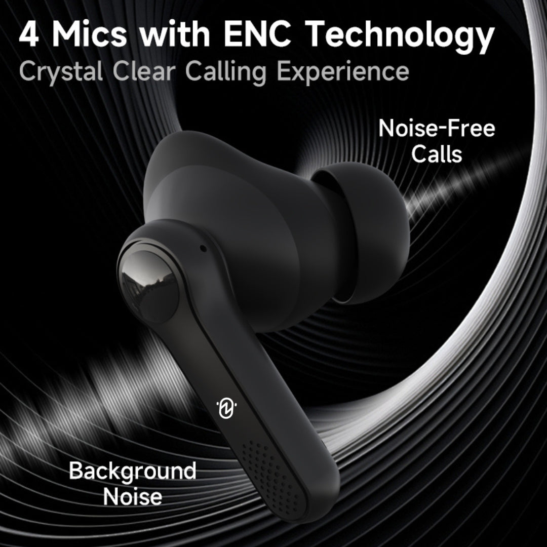 Zero Buds X1 Bass Boosted Earbuds - Black