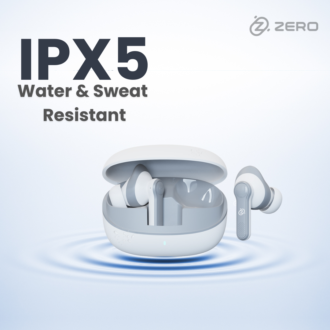 Zero Buds X1 Bass Boosted Earbuds - White