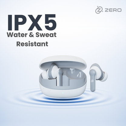 Zero Buds X1 Bass Boosted Earbuds - White