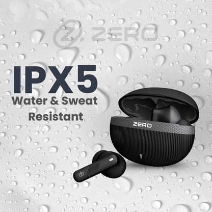 Zero Buds X2 Bass Boosted Earbuds - Black