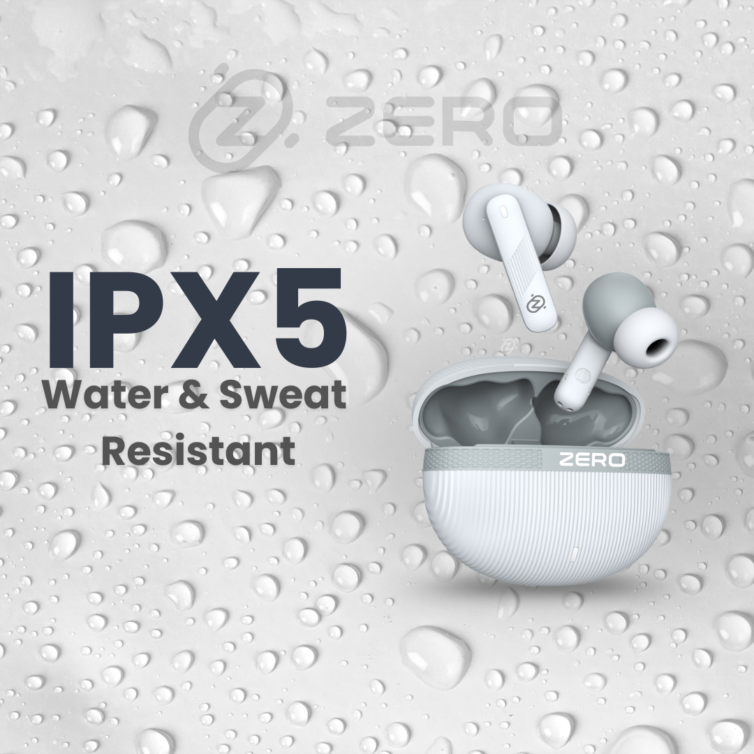 Zero Buds X2 Bass Boosted Earbuds - White