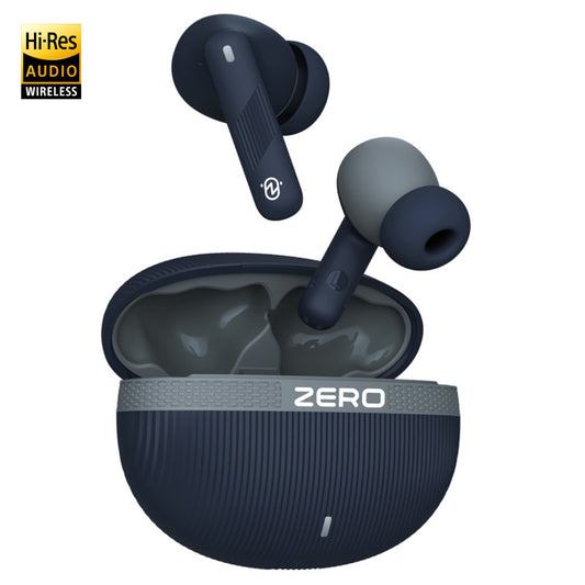 Zero Buds X2 Bass Boosted Earbuds - Navy Blue