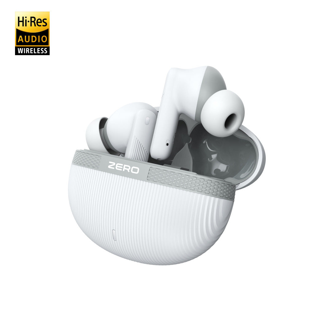Zero Buds X2 Bass Boosted Earbuds - White