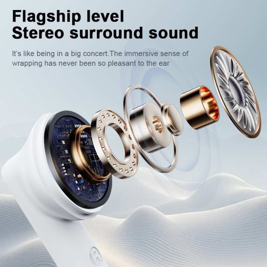 Zero Buds X2 Bass Boosted Earbuds - White